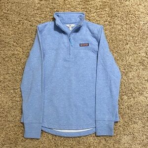 Vineyard Vines Light Blue Quarter-Zip Pullover